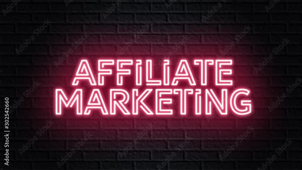 red neon video animation affiliate marketing red neon video animation affiliate marketing