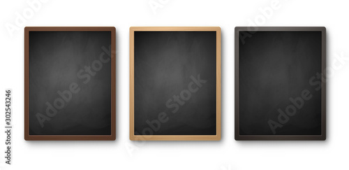 Vector collection of isolated menu boards