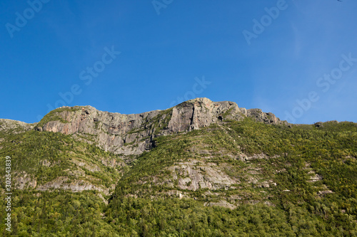 Mountains in the Charlevoix region of Quebec, Canada. 