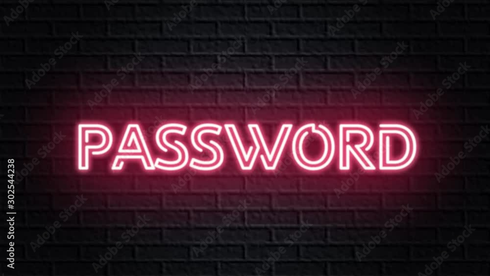 red neon video animation password red neon video animation password