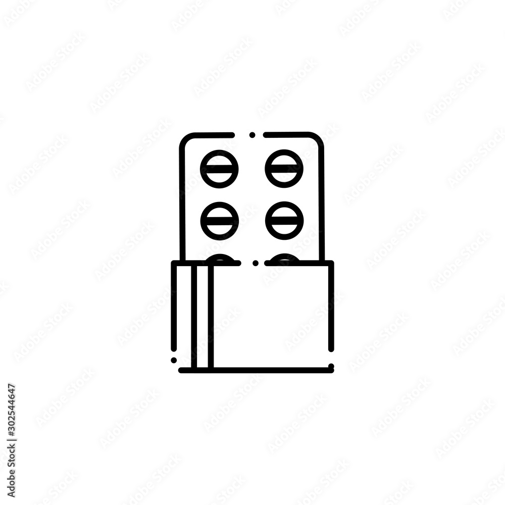 Isolated medical medicine icon line design Isolated medical medicine icon line design