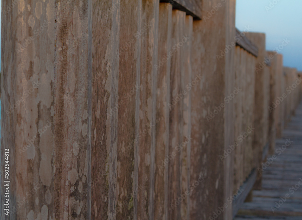 old wood background. Wooden walkway