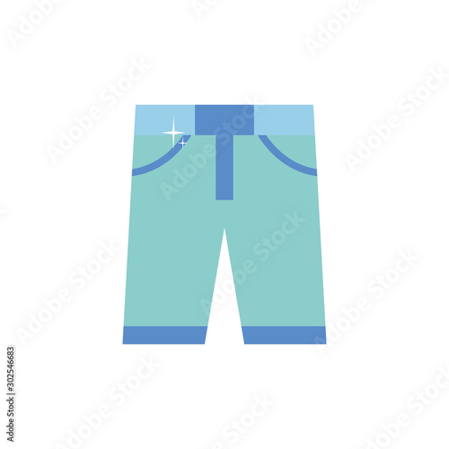 Isolated pants icon flat design