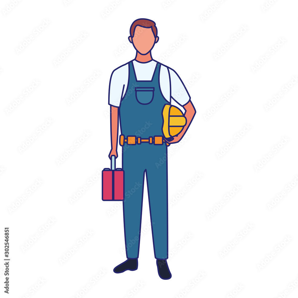 repair man worker icon, flat design repair man worker icon, flat design