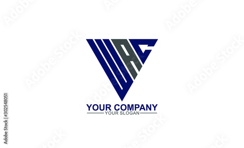 Simple, creative, unique, abstract and strong WAC initial logo template vector icon for any business such as financial, fitness and consulting