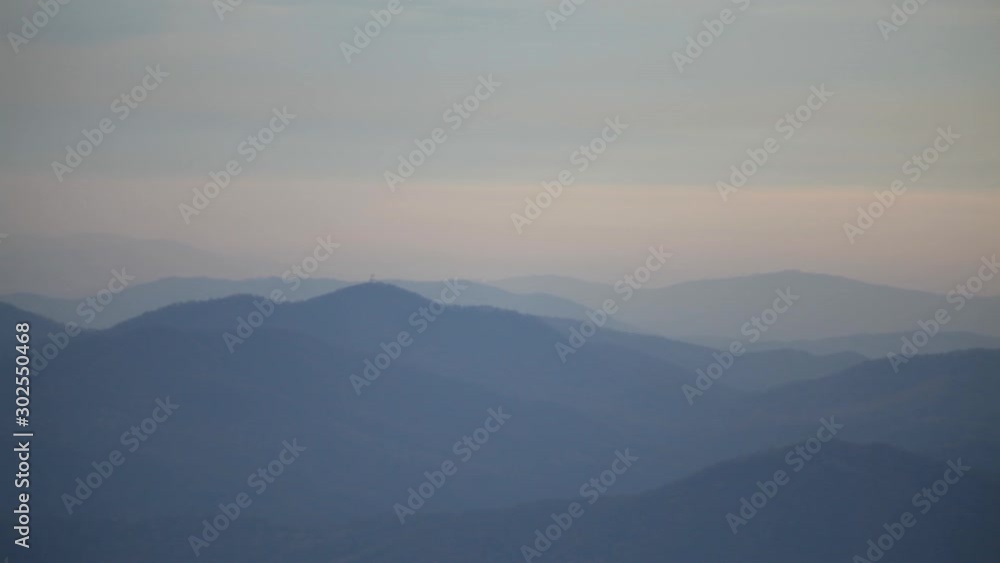 The view looking east from the summit of Three Ridges Mountain - Three Ridges Wilderness - George Washington National Forest, VA