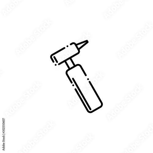 Isolated medical otoscope icon line design