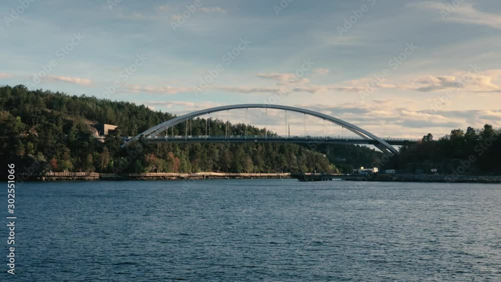 View of Svindersviksbron Bridge in Stockholm Archipelago View of Svindersviksbron Bridge in Stockholm Archipelago