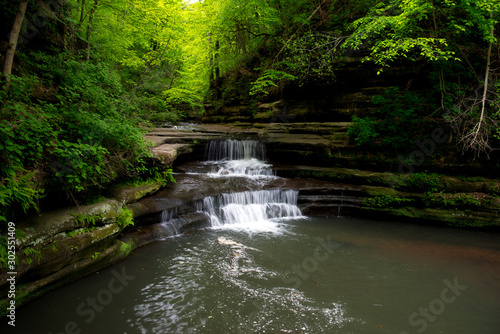 Waterfall in the Illinois Forest