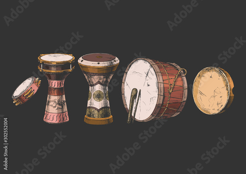 percussion instrument of the Near East.
