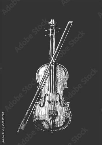 violin with bow