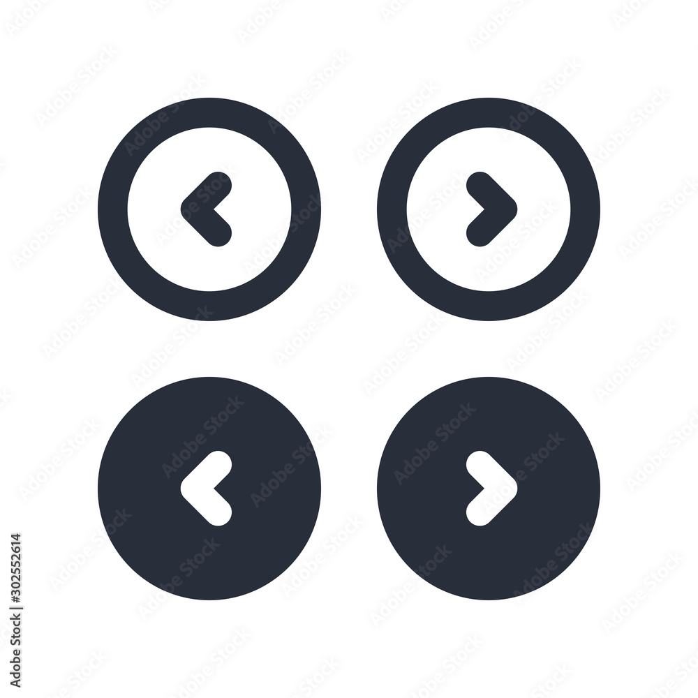 slider buttons arrow left right vector icon element UI slider buttons arrow left right vector icon element UI