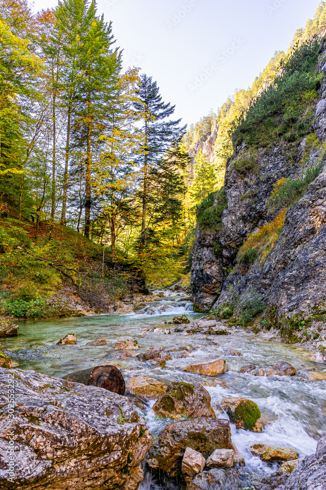 Sunny Autumn Day in the Oetschergraeben in Lower Austria Sunny Autumn Day in the Oetschergraeben in Lower Austria
