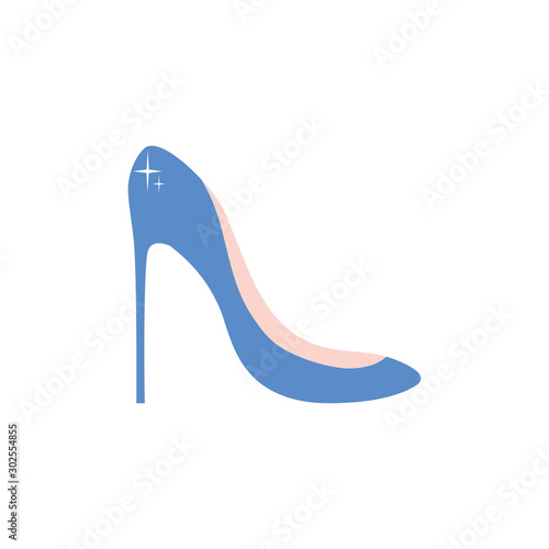 Isolated heels icon flat design