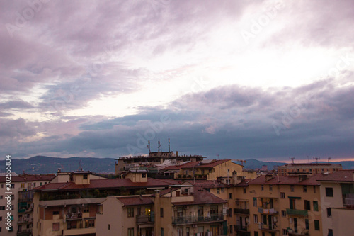 panoramic view of the city of Florence Italty