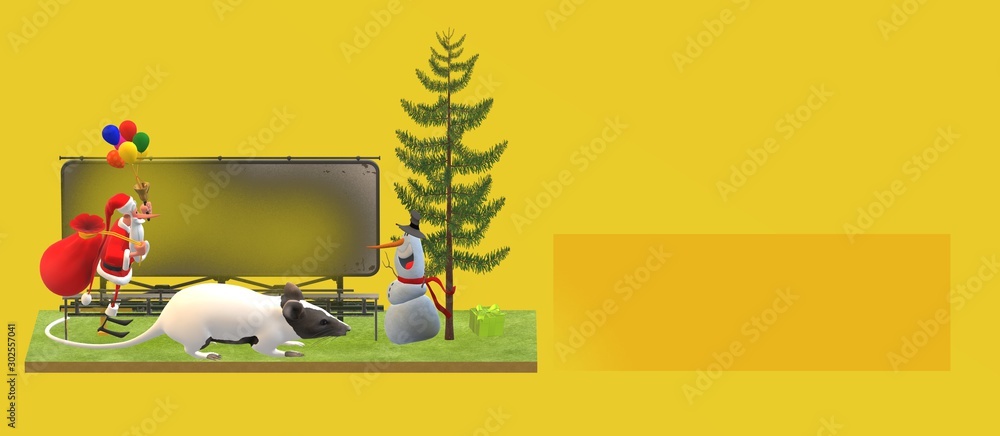 Fototapeta premium NEW YEAR HOLIDAYS