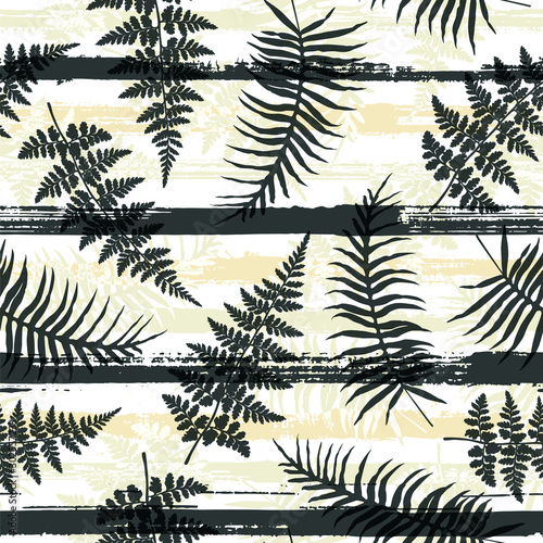 Elegant new zealand fern frond and bracken grass 