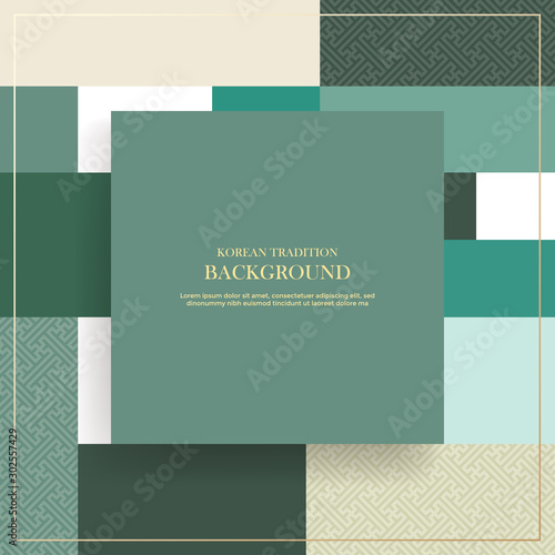 Korean traditional New Year background, korean patterns