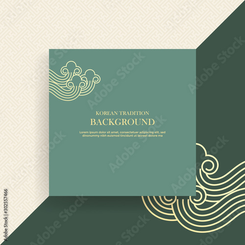 Korean traditional New Year background, korean patterns