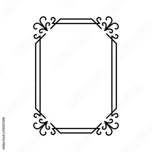 vector image, decorative ornamental frame, original design
