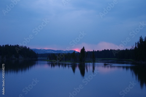 lake at sunrise