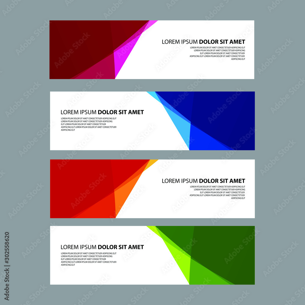 Fototapeta premium Vector Abstract design banner web template