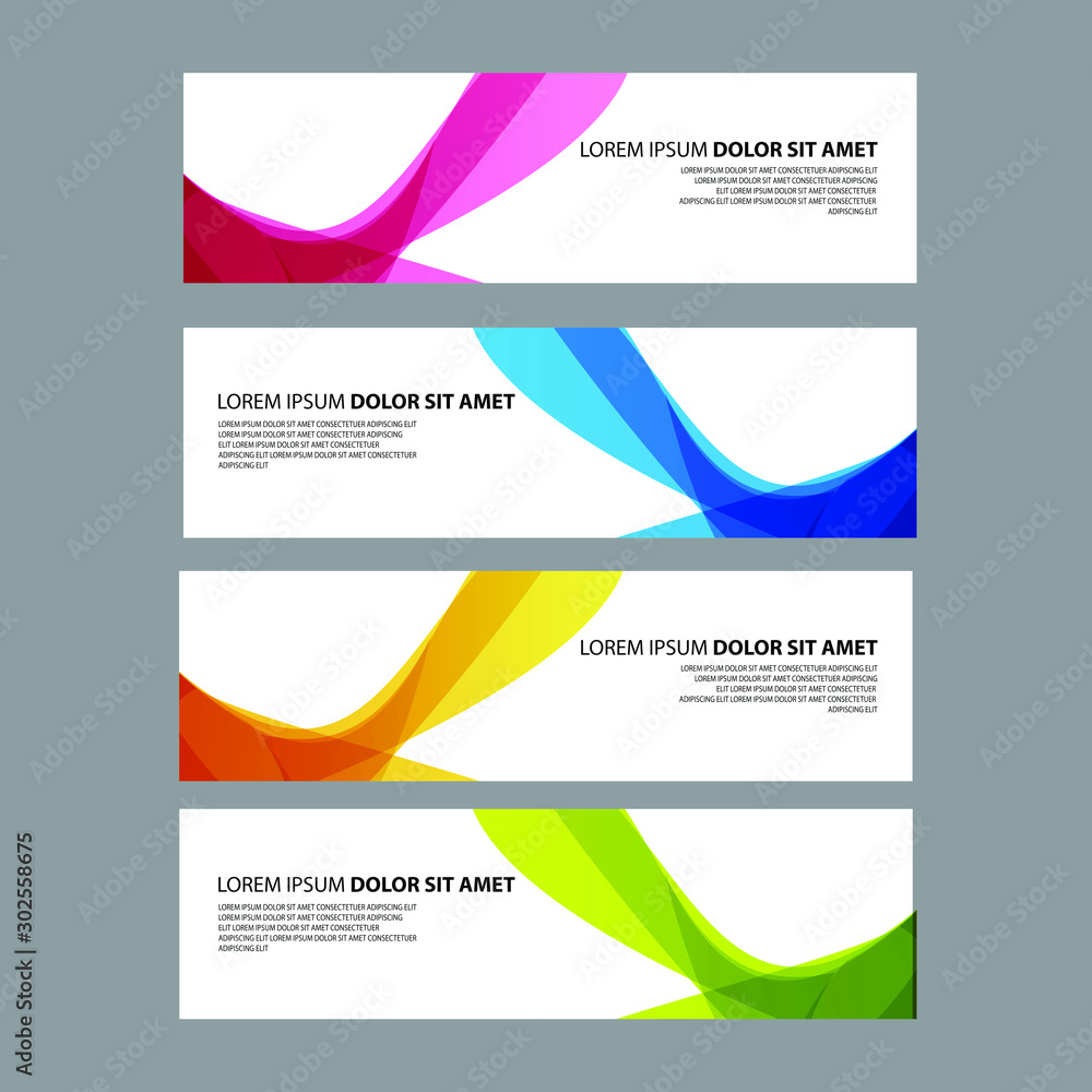 Fototapeta premium Vector Abstract design banner web template