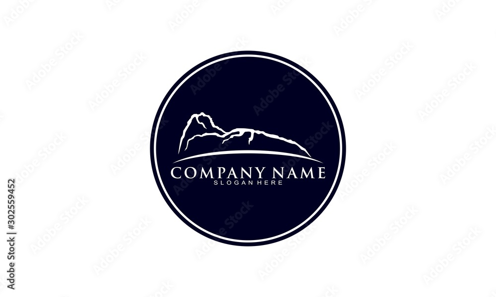Hill silhouette logo Hill silhouette logo