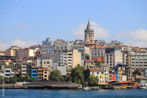 Galata tower and Golden Horn in Istanbul