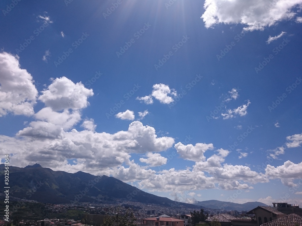 The sky of Quito