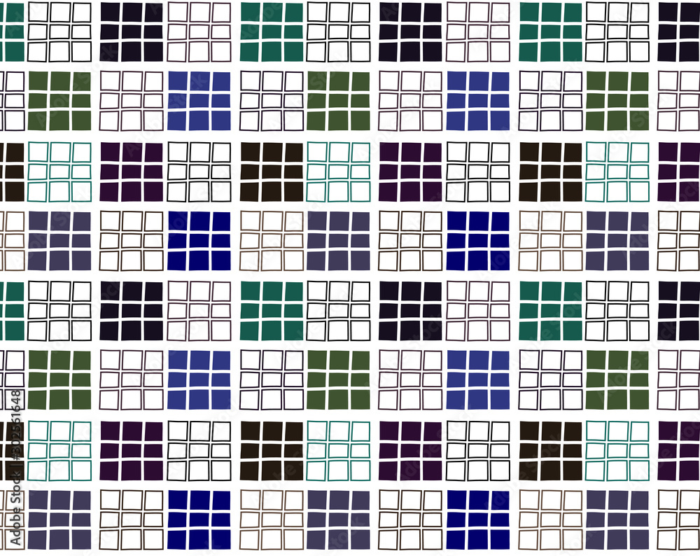 Fototapeta premium 四角 スクエア パターン 背景 シームレス