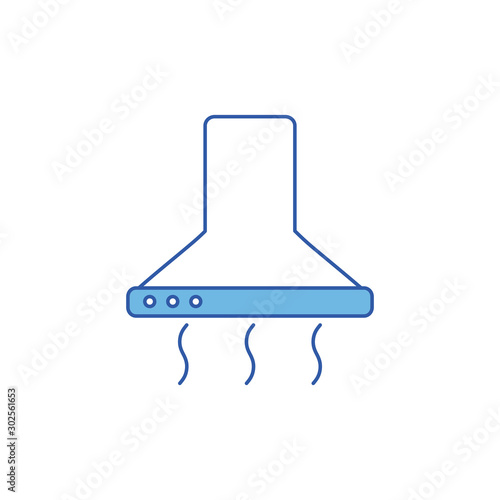 Isolated extractor bell icon fill design