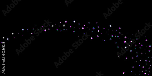 Purple glitter star confetti little spark violet