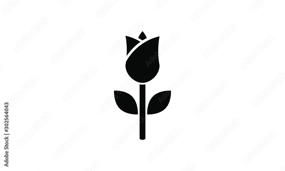 Fototapeta tulipan ikona wektor