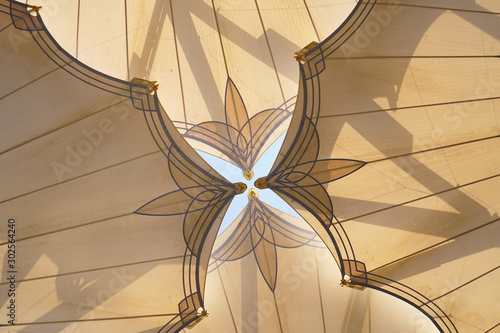 Big umbrella structure of al masjid al nabawi from the holy land and beautiful building structure madinah saudi arabia