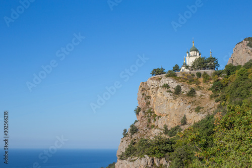 Foros church. Church of the Resurrection in foros. Sights of the Crimean Peninsula. Crimea.