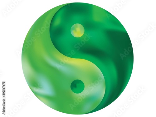 Smooth background in the form of yin yang.
