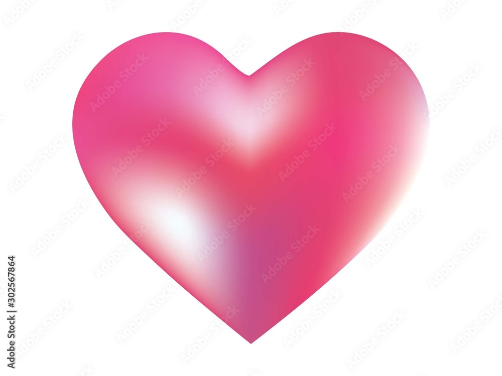 Colored background in the form of a heart.
