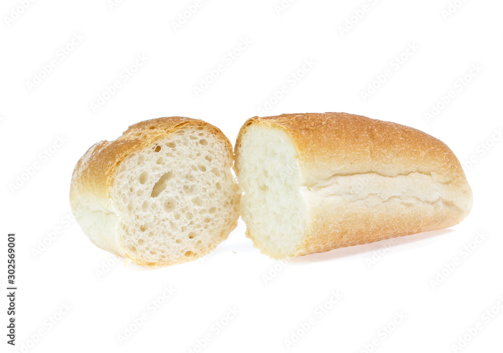 Bread isolated on white background