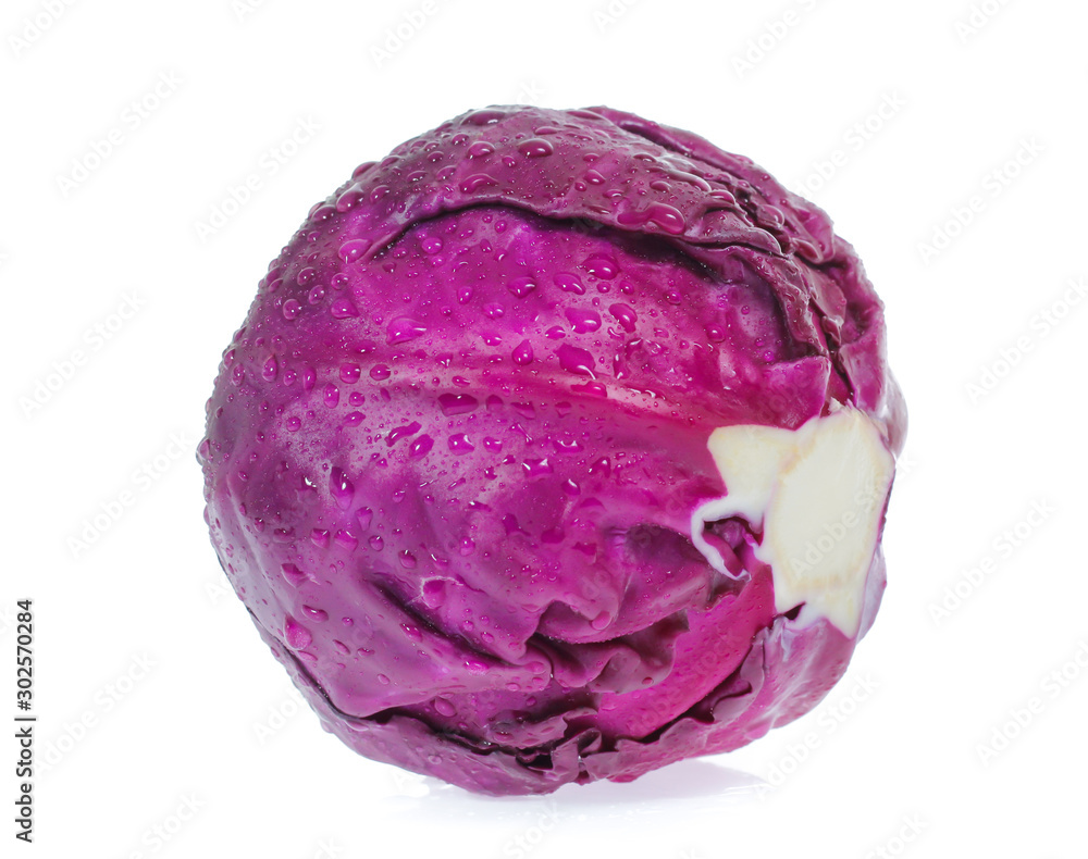 red cabbage isolated on white red cabbage isolated on white