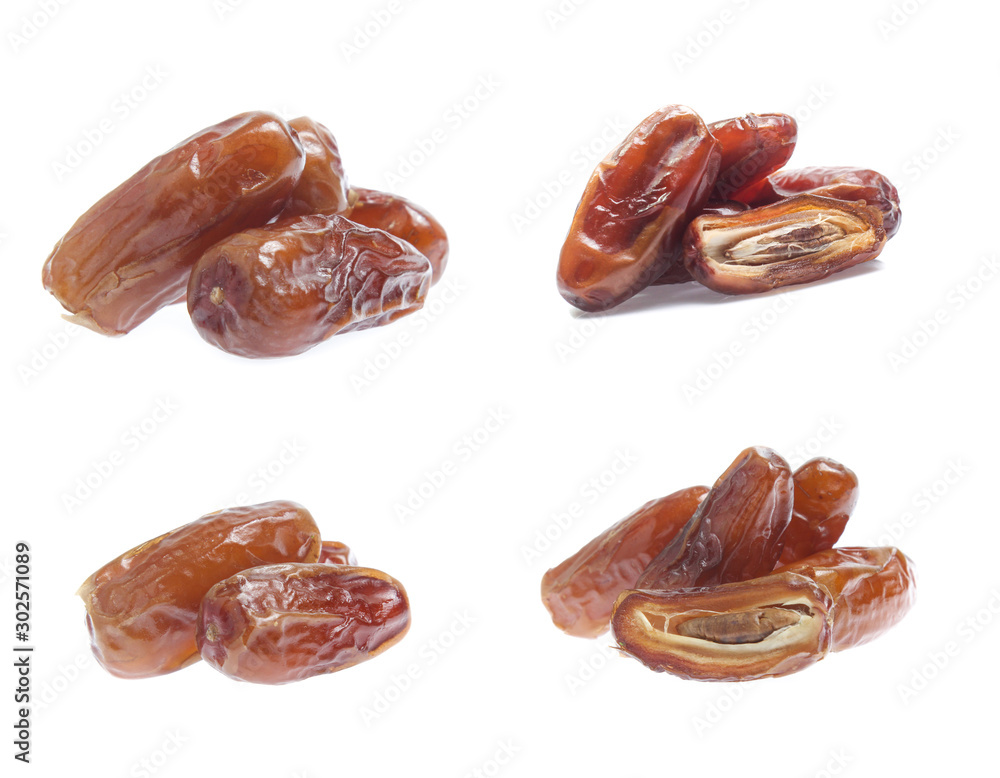 date plam isolated on white background (set mix collection) date plam isolated on white background (set mix collection)