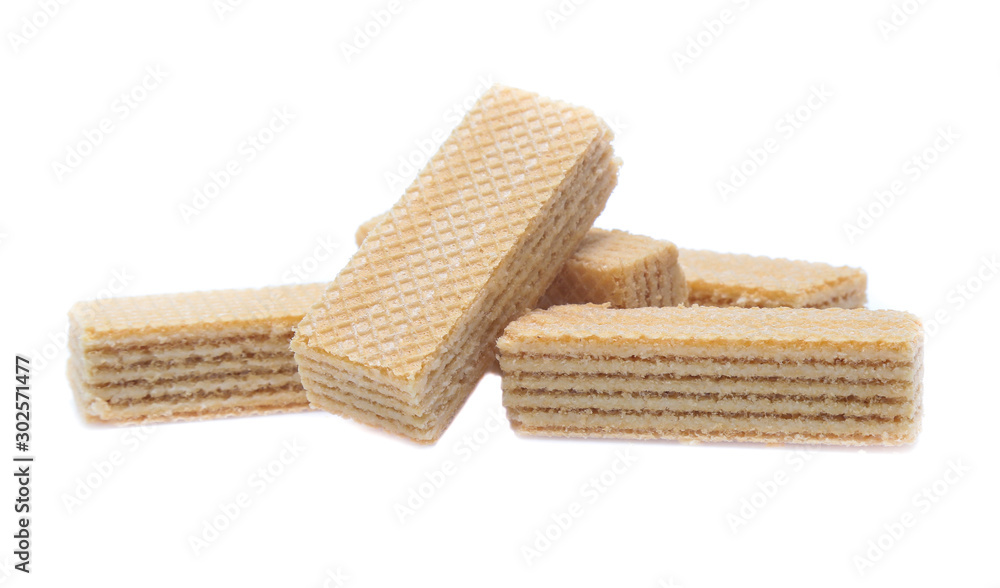 Wafers stick isolated on white background Wafers stick isolated on white background