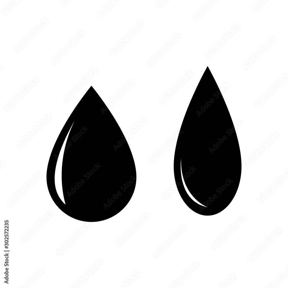water drop icon vector in flat design water drop icon vector in flat design