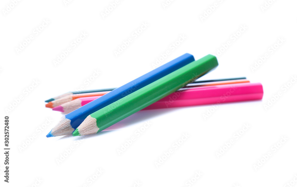 Color pencils isolated on white Color pencils isolated on white