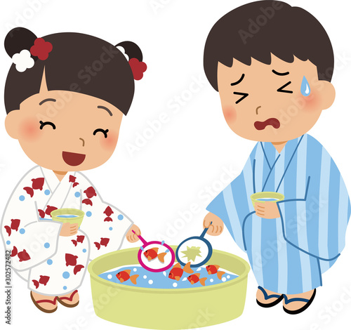 夏祭りのイラスト