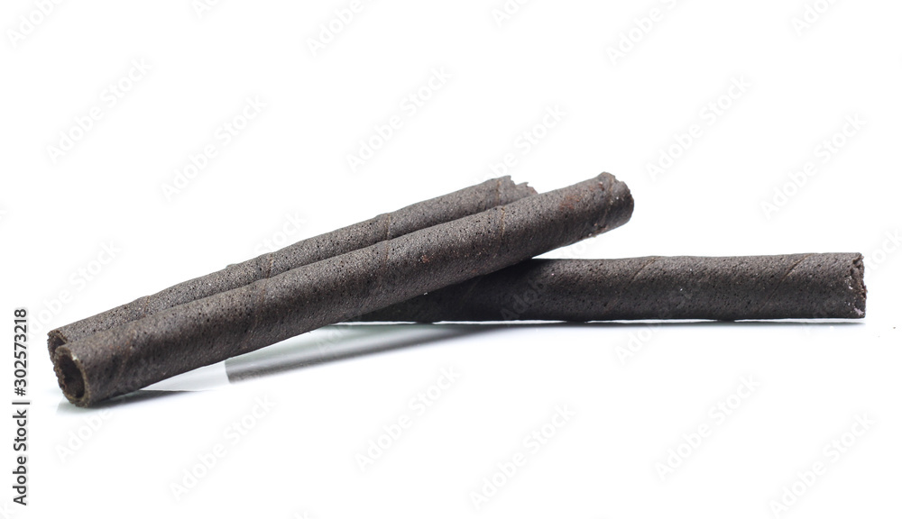 cream sticks isolated on white background cream sticks isolated on white background