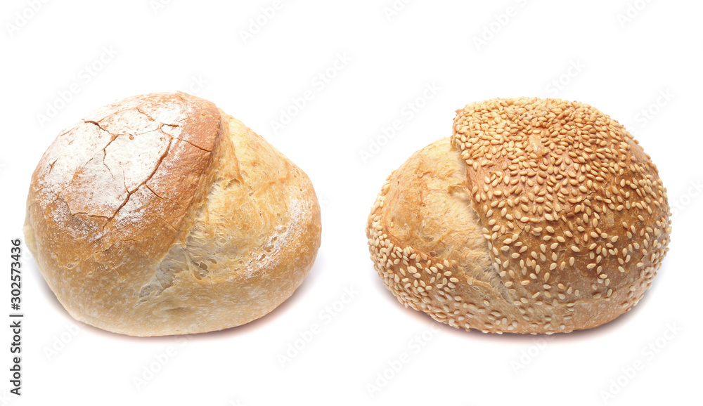 breads isolated on a white background