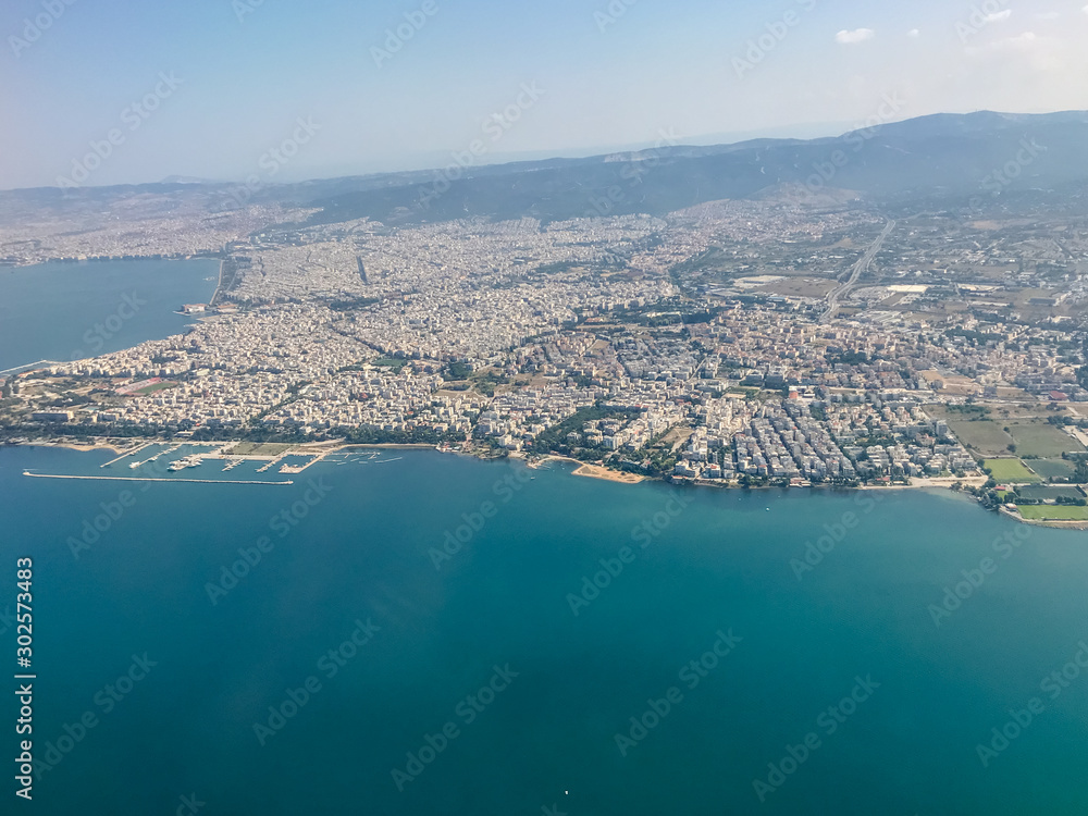 Aerial view of Thessaloniki Greece