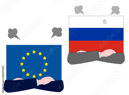EUとロシアとの外交の状態を表している。