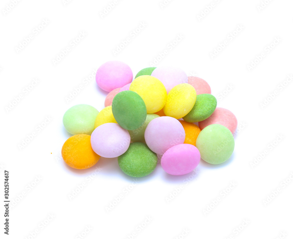 colorful candy isolated on white background colorful candy isolated on white background